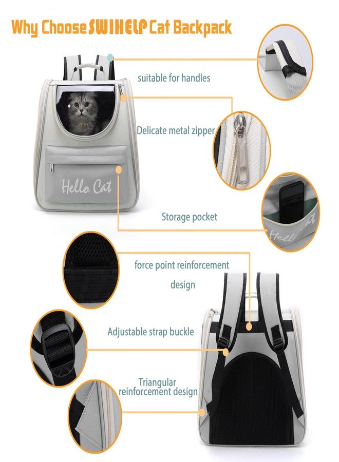 اس دبليو اي هيلب حقيبة ظهر لحمل الحيوانات الأليفة من سوي هيلب، حقيبة ظهر فقاعية للقطط، حقيبة حمل للكلاب الصغيرة والجراء - Image 4